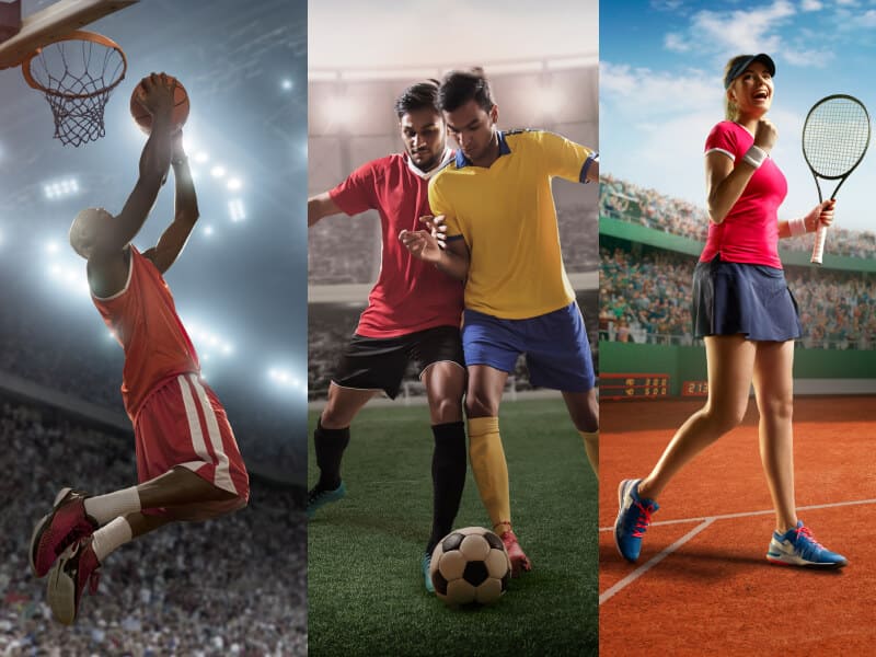 Sports betting action image representing live match moments on ck333